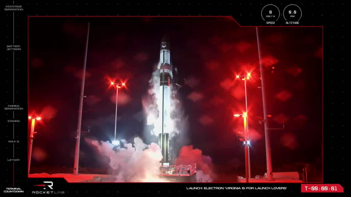 First launch of Electron rocket out of NASA's Wallops Island, VA Facility